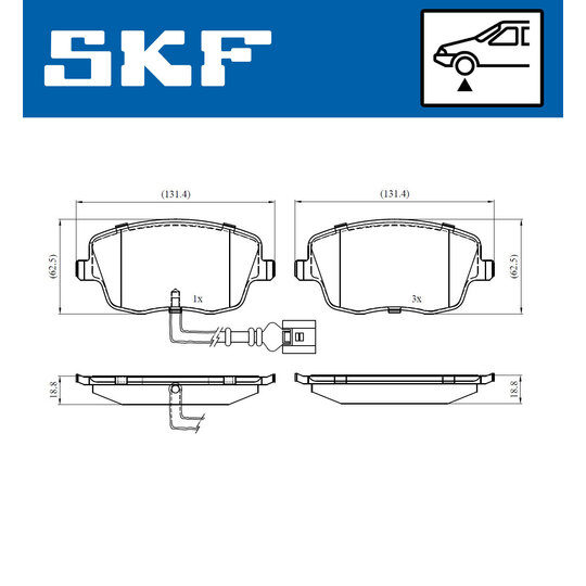 VKBP 80494 E - Brake Pad Set, disc brake 