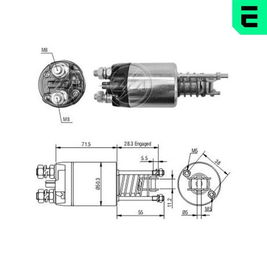 ZM4651 - Solenoid Switch, starter 