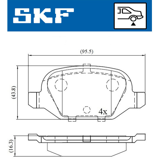 VKBP 90472 - Brake Pad Set, disc brake 