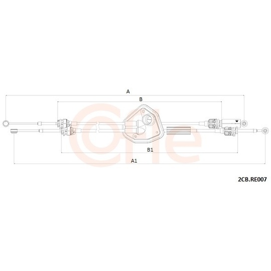 92.2CB.RE007 - Vajer, manuell transmission 