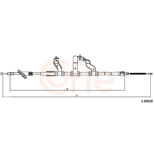 92.1.KI018 - Cable, parking brake 