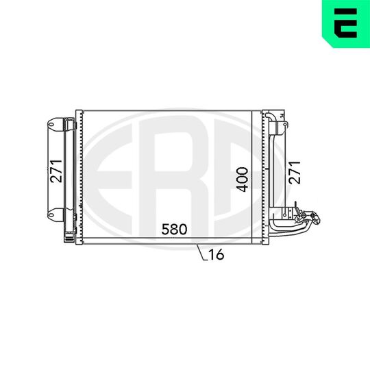 667003 - Condenser, air conditioning 