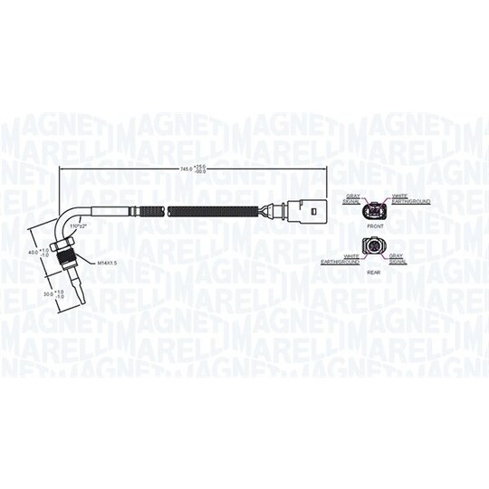 172000251010 - Sensor, avgastemperatur 