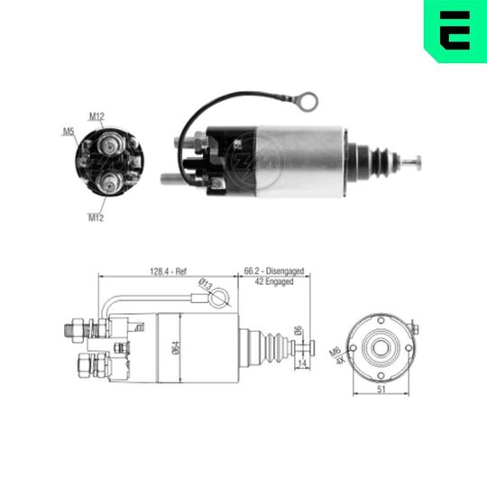 ZM2842 - Solenoid Switch, starter 