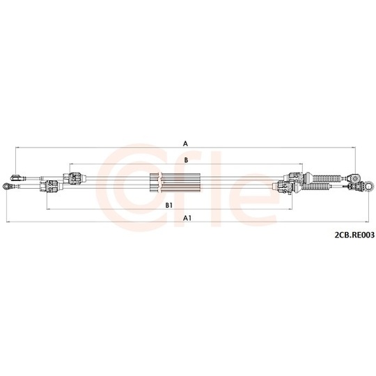 92.2CB.RE003 - Cable, manual transmission 