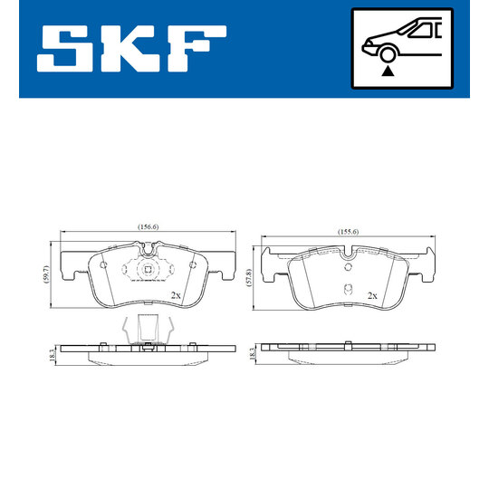 VKBP 80082 - Brake Pad Set, disc brake 