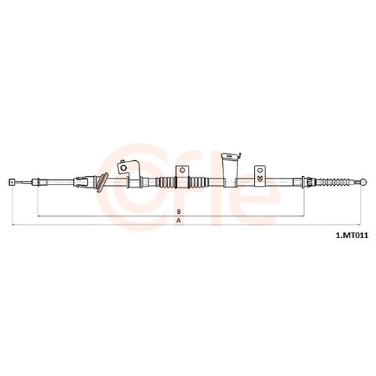 92.1.MT011 - Cable, parking brake 