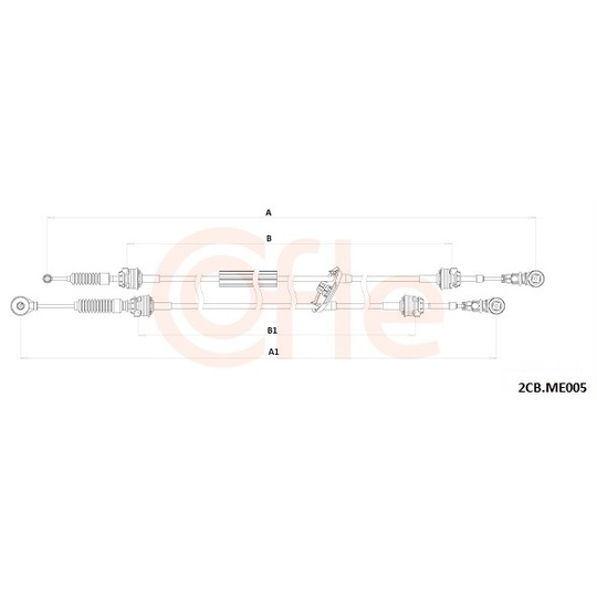 92.2CB.ME005 - Cable, manual transmission 