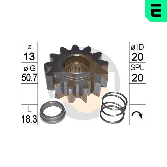 ZN9791 - Hammastrummel,starter 