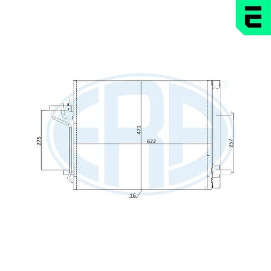 667248 - Condenser, air conditioning 