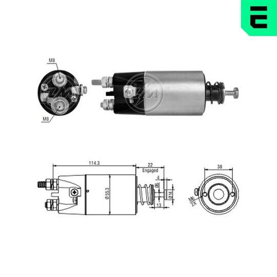 ZM1897 - Solenoid Switch, starter 