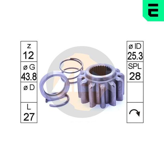 ZN13119 - Pinion, starter 