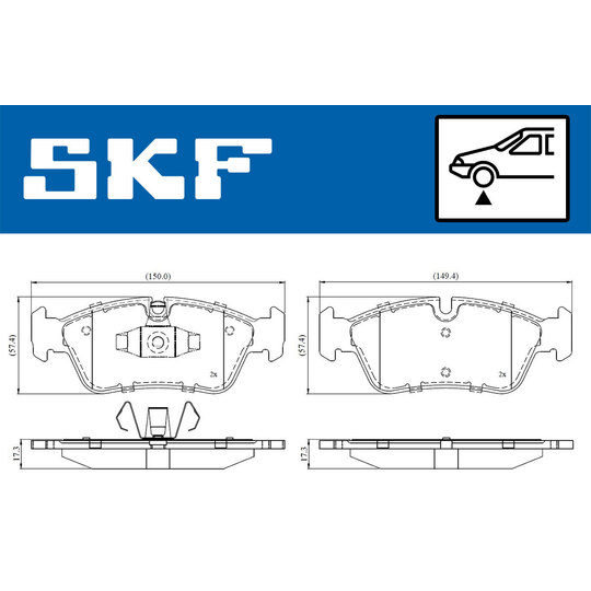 VKBP 80399 - Brake Pad Set, disc brake 