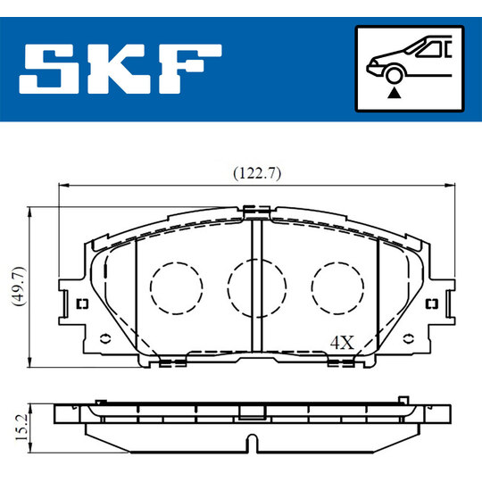 VKBP 80529 - Brake Pad Set, disc brake 