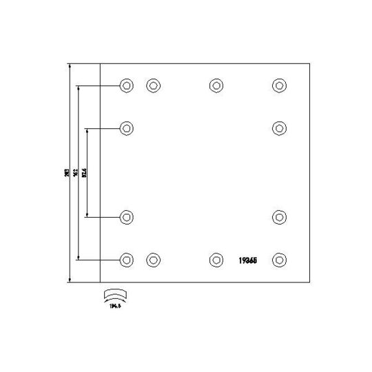 1936515 - Brake Lining Kit, drum brake 