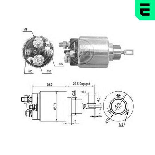 ZM1475 - Solenoid Switch, starter 