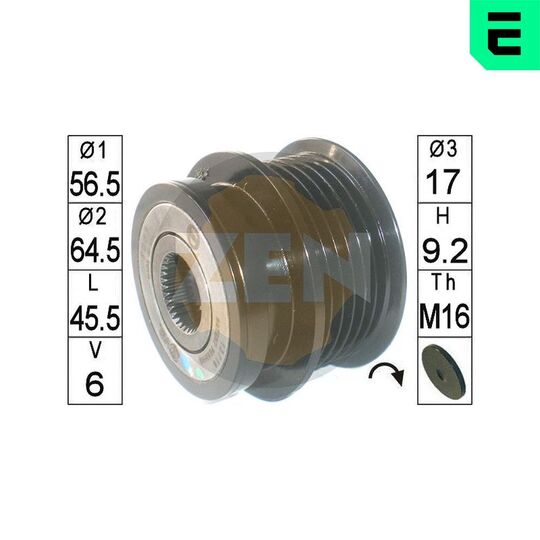 ZN6003 - Alternator Freewheel Clutch 