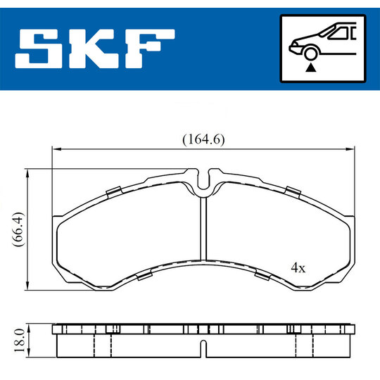 VKBP 80507 - Brake Pad Set, disc brake 