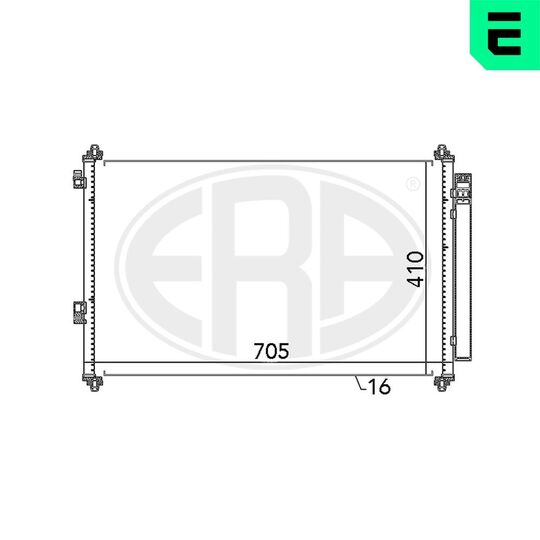 667057 - Condenser, air conditioning 