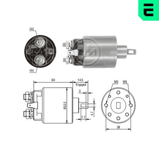 ZM710 - Solenoid Switch, starter 