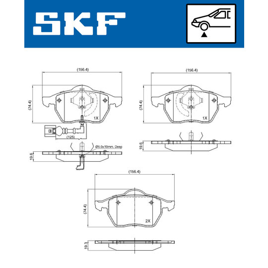 VKBP 80270 E - Brake Pad Set, disc brake 