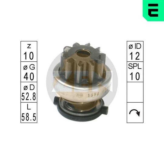 ZN1690 - Freewheel Gear, starter 