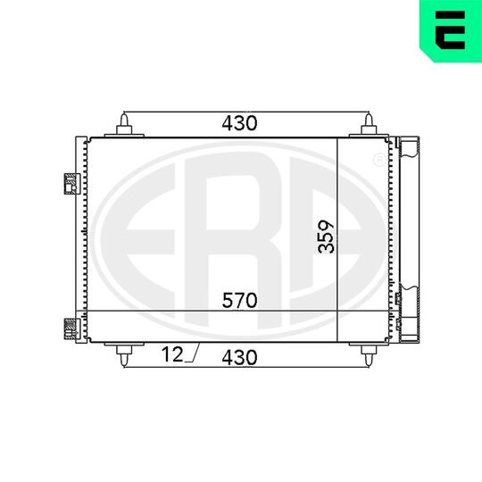 667078 - Kondensor, klimatanläggning 