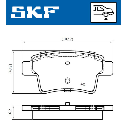 VKBP 90088 - Brake Pad Set, disc brake 