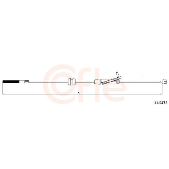 92.11.5472 - Cable, parking brake 