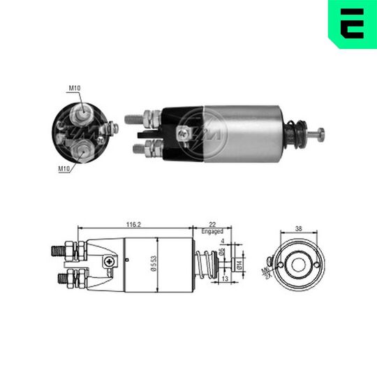 ZM2897 - Solenoid Switch, starter 