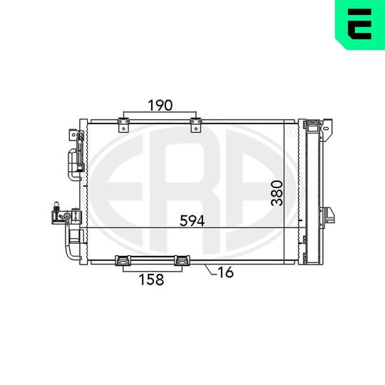 667082 - Condenser, air conditioning 