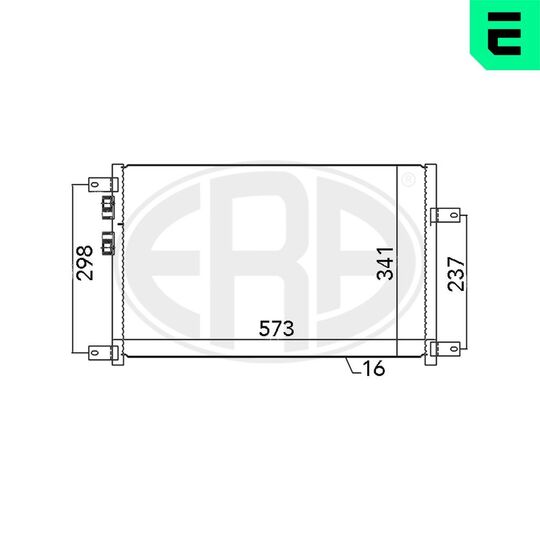 667074 - Condenser, air conditioning 