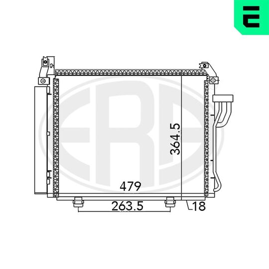 667107 - Condenser, air conditioning 