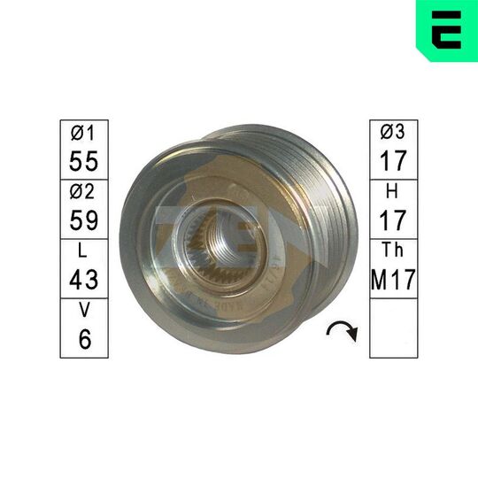 ZN5585 - Alternator Freewheel Clutch 