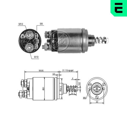 ZM542 - Magnetlülitus, starter 