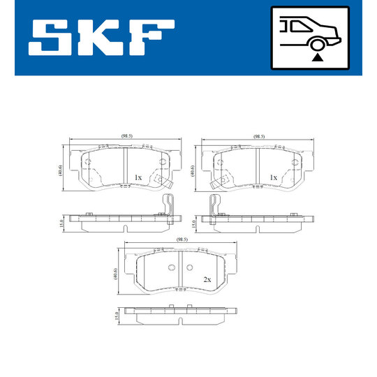 VKBP 90340 A - Brake Pad Set, disc brake 