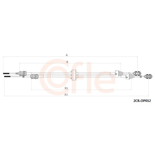 92.2CB.OP012 - Vajer, manuell transmission 