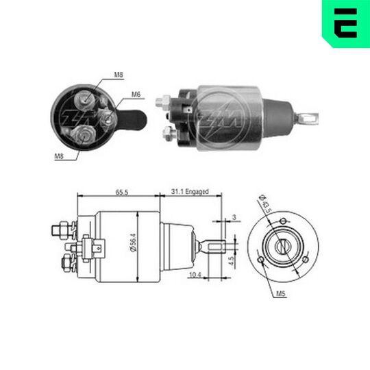 ZM1477 - Solenoid Switch, starter 