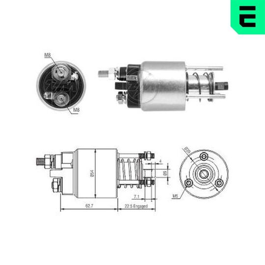 ZM9395 - Solenoid Switch, starter 