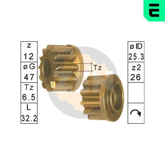 ZN12972 - Hammastrummel,starter 