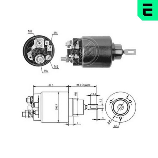 ZM2571 - Solenoid Switch, starter 