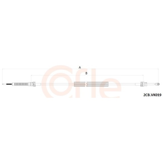 92.2CB.VK019 - Cable, manual transmission 