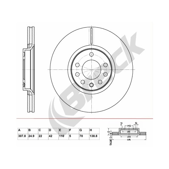 BR 371 VA100 - Brake Disc 