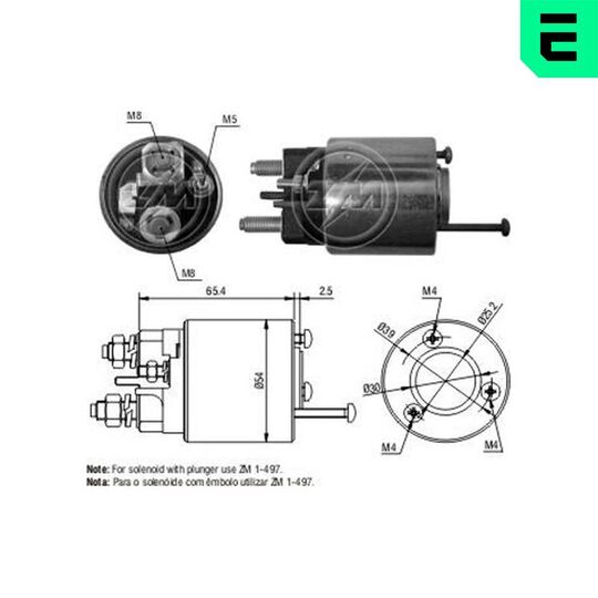 227392 - Solenoid Switch, starter 