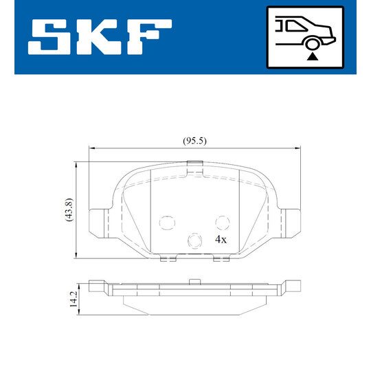 VKBP 90414 - Brake Pad Set, disc brake 