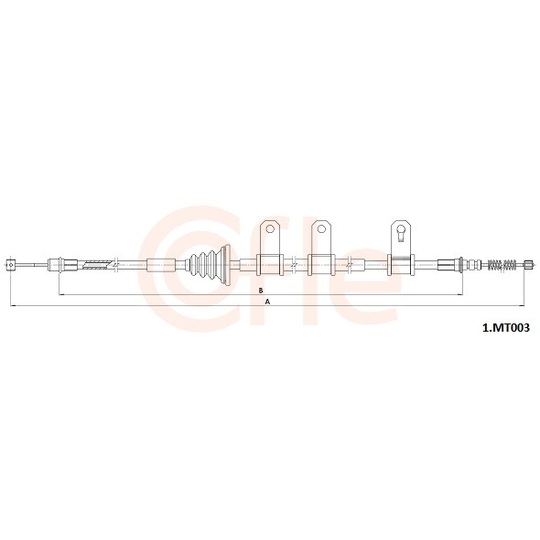 92.1.MT003 - Cable, parking brake 