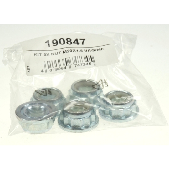 190847 - Axle Nut, drive shaft 