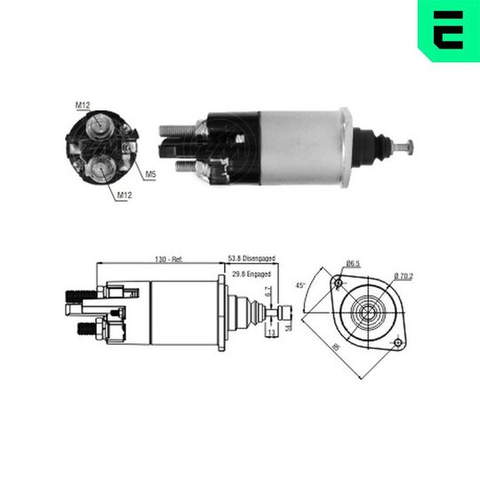 ZM1840 - Solenoid Switch, starter 