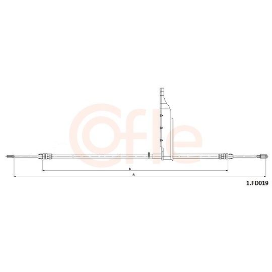 92.1.FD019 - Cable, parking brake 