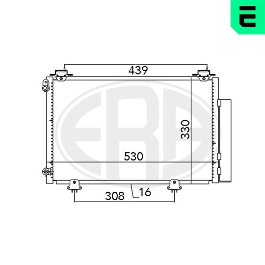 667041 - Condenser, air conditioning 